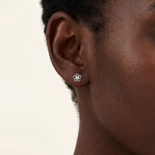 Load image into Gallery viewer, SLUYNZ Solid 925 Sterling Silver Tiny Flower Earrings Stud for Women Teens Cute Flower Stud Earrings Spring