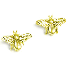 将图片加载到图库查看器,SLUYNZ 925 Sterling Silver Cute Bee Earrings Studs for Women Teen Girls Animal Studs Earrings