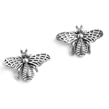 将图片加载到图库查看器,SLUYNZ 925 Sterling Silver Cute Bee Earrings Studs for Women Teen Girls Animal Studs Earrings