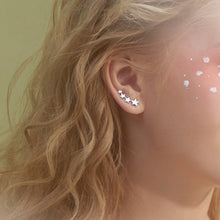 将图片加载到图库查看器,SLUYNZ 925 Sterling Silver Star Crawler Earrings Cuff for Women Climber Earrings Wrap