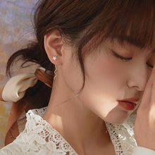 Load image into Gallery viewer, SLUYNZ 925 Sterling Silver Plumeria Flowers Tassel Earrings Dangle for Women Teen Girls Plumeria Flowers Earrings Threader Earrings