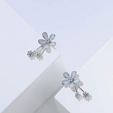 将图片加载到图库查看器,SLUYNZ 925 Sterling Silver Daisy Earrings Studs for Women Teen Girls Pretty Flowers Earrings