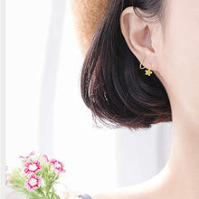 Load image into Gallery viewer, SLUYNZ 925 Sterling Silver Star Earrings for Women Teen Girls Fashion Star Wrap Earrings