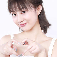 将图片加载到图库查看器,SLUYNZ 925 Sterling Silver Heart Studs Earrings for Women Teen Girls Unique Sweet Love Heart Earrings