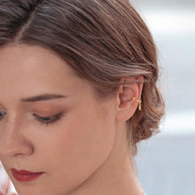 将图片加载到图库查看器,SLUYNZ Sterling Silver Ear Cuff Clip On Earrings for Women CZ Droplet No Piercing Cartilage Earrings