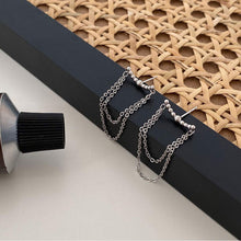 Load image into Gallery viewer, SLUYNZ 925 Sterling Silver Dangle Earrings Chain for Women Teen Girls Minimalist Bar Tassel Chain Earrings