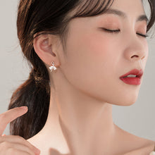 将图片加载到图库查看器,SLUYNZ 925 Sterling Silver Dancer Earrings Stud for Women Girls Elegant Ballet Earring Dancing Ballerina Shiny CZ Earrings