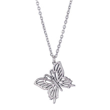 Load image into Gallery viewer, SLUYNZ Retro Big Butterfly Pendant Necklace for Women Teen Girls 925 Sterling Silver Delicate Butterfly Necklace