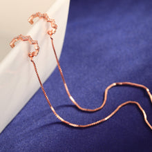 Load image into Gallery viewer, SLUYNZ 925 Sterling Silver Wave Cuff Earrings Wrap Tassel Earrings for Women Teen Girls Threader Earrings Chain