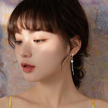 将图片加载到图库查看器,SLUYNZ 925 Sterling Silver Disc Dangle Earrings Hoop for Women Teen Girls Coin Hoop Earrings Tassel