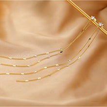 将图片加载到图库查看器,SLUYNZ 925 Sterling Silver CZ Studs 6.3inch Long Chain Earrings Dangle for Women Teen Girls Line Earrings Chain Backs