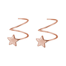 Load image into Gallery viewer, SLUYNZ 925 Sterling Silver Star Earrings for Women Teen Girls Fashion Star Wrap Earrings