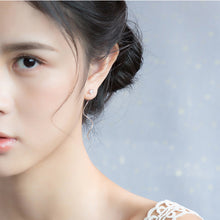 Load image into Gallery viewer, SLUYNZ 925 Sterling Silver Stars Wave Threader Earrings for Women Teen Girl Shiny CZ Earrings Drop Dangle earring Chain Ear Line