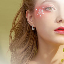 Load image into Gallery viewer, SLUYNZ 925 Sterling Silver Star Hoop Earrings for Women Teen Girls Shiny Star Earrings Hoop