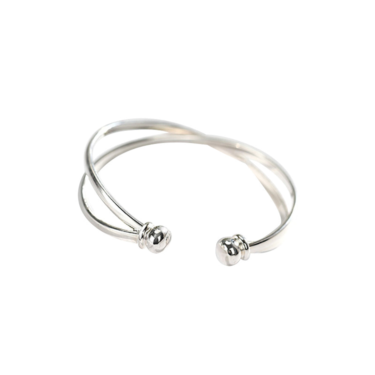 Sterling silver open bangle bracelet hotsell