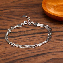 Load image into Gallery viewer, FarryDream New Arrival 925 Sterling Silver Elegant Link Bracelet for Women Teen Girls Snake Bracelet Christmas Gifts