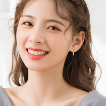 Load image into Gallery viewer, SLUYNZ 925 Sterling Silver Teardrop Drop Earrings for Women Teen Girls Droplet Earrings Small HooK Earrings