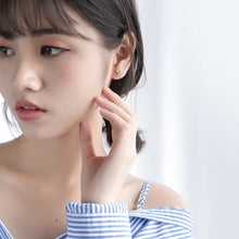 将图片加载到图库查看器,SLUYNZ 925 Sterling Silver Tiny Double Butterfly Earrings Studs for Women Teen Girls Lovely Gold Butterfly Studs