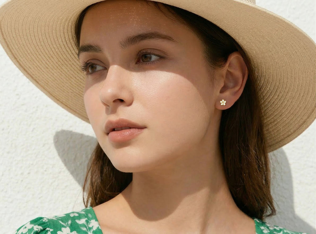 SLUYNZ 925 Sterling Silver Cute Flowers Studs Earrings for Women Teen Girls Small Daisy Studs Earrings for Spring Summer