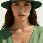 SLUYNZ 925 Sterling Silver Green Shamrock Choker Necklace for Women Teens Clover Pandant Necklace Chain