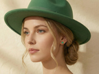SLUYNZ 925 Sterling Silver Clover Stud Earrings for Women Teens Green Irish Shamrock Earrings Studs for St Patricks Day