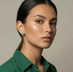 SLUYNZ 925 Sterling Silver Green Love Clover Hoop Earrings for Women Teens Irish Shamrock Huggie Earrings for Summer