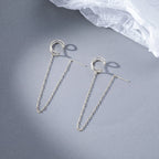 SLUYNZ 925 Sterling Silver Cuff Earrings Threader Chain for Women Crawler Earrings Wrap Earrings