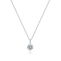 SLUYNZ 925 Sterling Silver Cubic Zirconia Choker Necklace Chain for Women Teens Girls Sparkly CZ Pendant Necklace