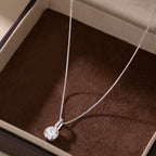 SLUYNZ 925 Sterling Silver Cubic Zirconia Choker Necklace Chain for Women Teens Girls Sparkly CZ Pendant Necklace