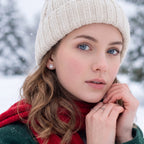 SLUYNZ Sterling Silver Small CZ Snowflake Earrings Stud for Women Teens Christmas Snowflake Stud Earrings Winter Holiday Earrings