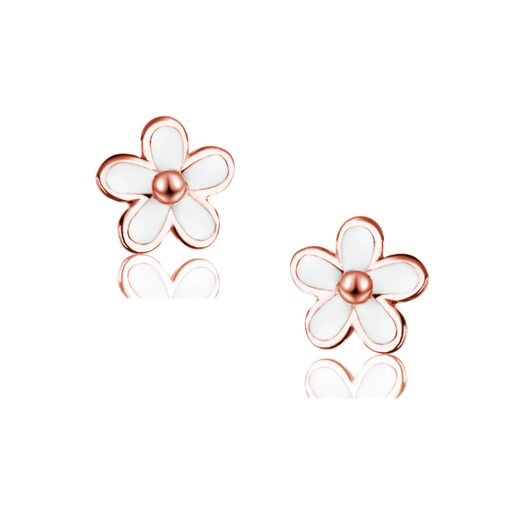 SLUYNZ 925 Sterling Silver Cute Flowers Studs Earrings for Women Teen Girls Small Daisy Studs Earrings for Spring Summer