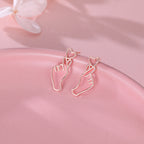 SLUYNZ 925 Sterling Silver Heart Studs Earrings for Women Teens Unique Sweet Love Heart Post Studs Earrings