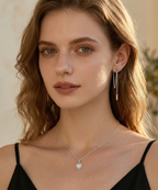 SLUYNZ 925 Sterling Silver Dangle Earrings Chain for Women Teen Bar Dangle Earrings Threader Earrings