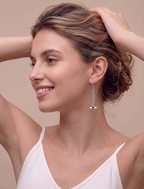 SLUYNZ Solid 925 Sterling Silver Bumble Bee Dangle Earrings for Women Teen Girls Honey Bee Drop Earrings Threader Tassel Chain