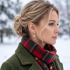 SLUYNZ 925 Sterling Silver Snowflake Hoop Earrings for Women Frozen Flower Hoop Earrings Winter Christmas Earrings