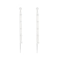 SLUYNZ 925 Sterling Silver Pearl Dangle Earrings for Women Long Earrings Drop Bridal Earrings Wedding