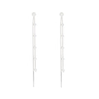 SLUYNZ 925 Sterling Silver Pearl Dangle Earrings for Women Long Earrings Drop Bridal Earrings Wedding