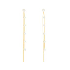 SLUYNZ 925 Sterling Silver Pearl Dangle Earrings for Women Long Earrings Drop Bridal Earrings Wedding
