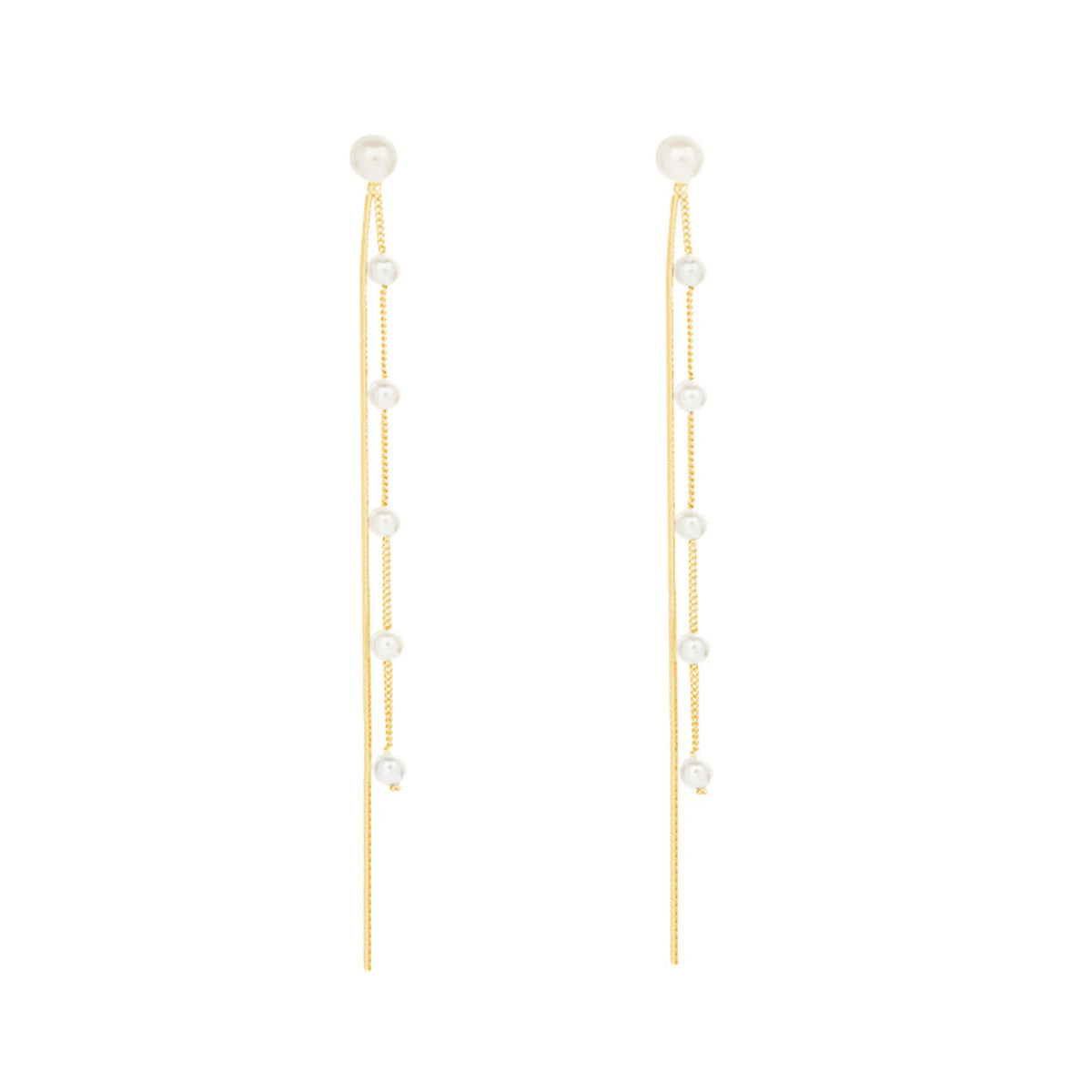 SLUYNZ 925 Sterling Silver Pearl Dangle Earrings for Women Long Earrings Drop Bridal Earrings Wedding