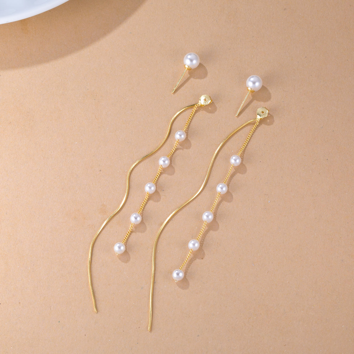 SLUYNZ 925 Sterling Silver Pearl Dangle Earrings for Women Long Earrings Drop Bridal Earrings Wedding