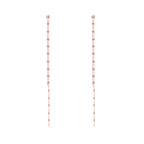 SLUYNZ Solid 925 Sterling Silver 6.3inch Long Chain Earrings Dangle for Women Teens Wedding Dangle Earrings Chain Backs