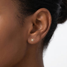 Load image into Gallery viewer, SLUYNZ Solid 925 Sterling Silver Tiny Flower Earrings Stud for Women Teens Cute Flower Stud Earrings Spring
