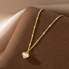 SLUYNZ Solid 925 Sterling Silver Tiny Love Necklace for Women Teens Girls Small Sweet Heart Necklace