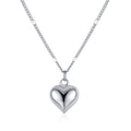 SLUYNZ Solid 925 Sterling Silver Tiny Love Necklace for Women Teens Girls Small Sweet Heart Necklace