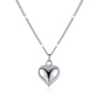 SLUYNZ Solid 925 Sterling Silver Tiny Love Necklace for Women Teens Girls Small Sweet Heart Necklace