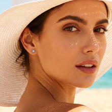 Load image into Gallery viewer, SLUYNZ Solid 925 Sterling Silver Tiny Flower Earrings Stud for Women Teens Cute Flower Stud Earrings Spring
