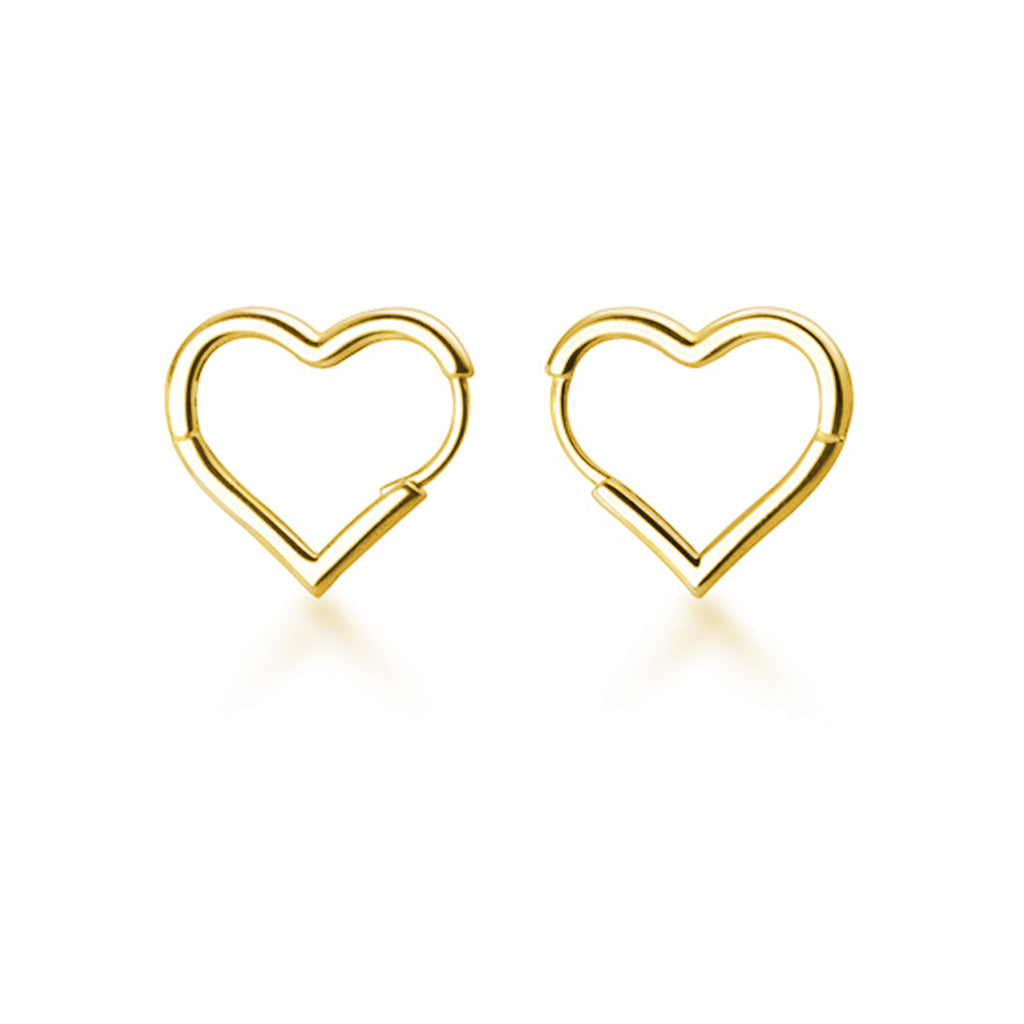 SLUYNZ 925 Sterling Silver 1.6CM Heart Hoop Earrings for Women Teen Girls Sweet Love Heart Earrings Drop