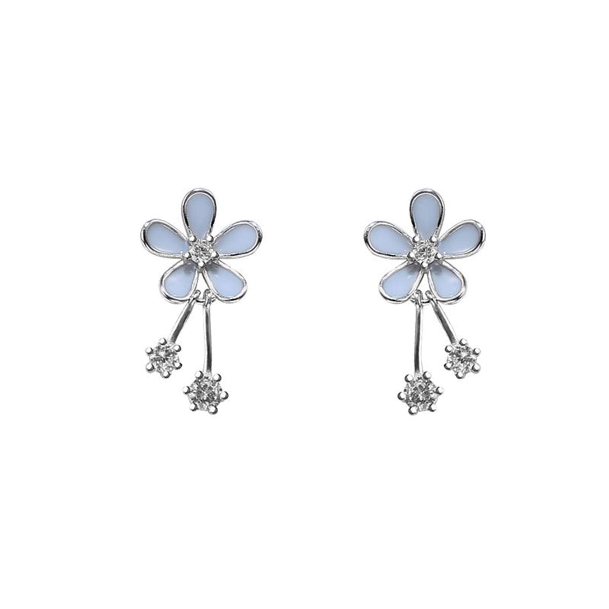 SLUYNZ 925 Sterling Zilver Kleine Madeliefje Ringen Oorbellen voor Tienermeisjes Kleine Bloemen Oorbellen, Sterling zilver SLUYNZ 925 Sterling Zilver Kleine Madeliefje Ringen Oorbellen voor Tienermeisjes Kleine Bloemen Oorbellen, Sterling zilver