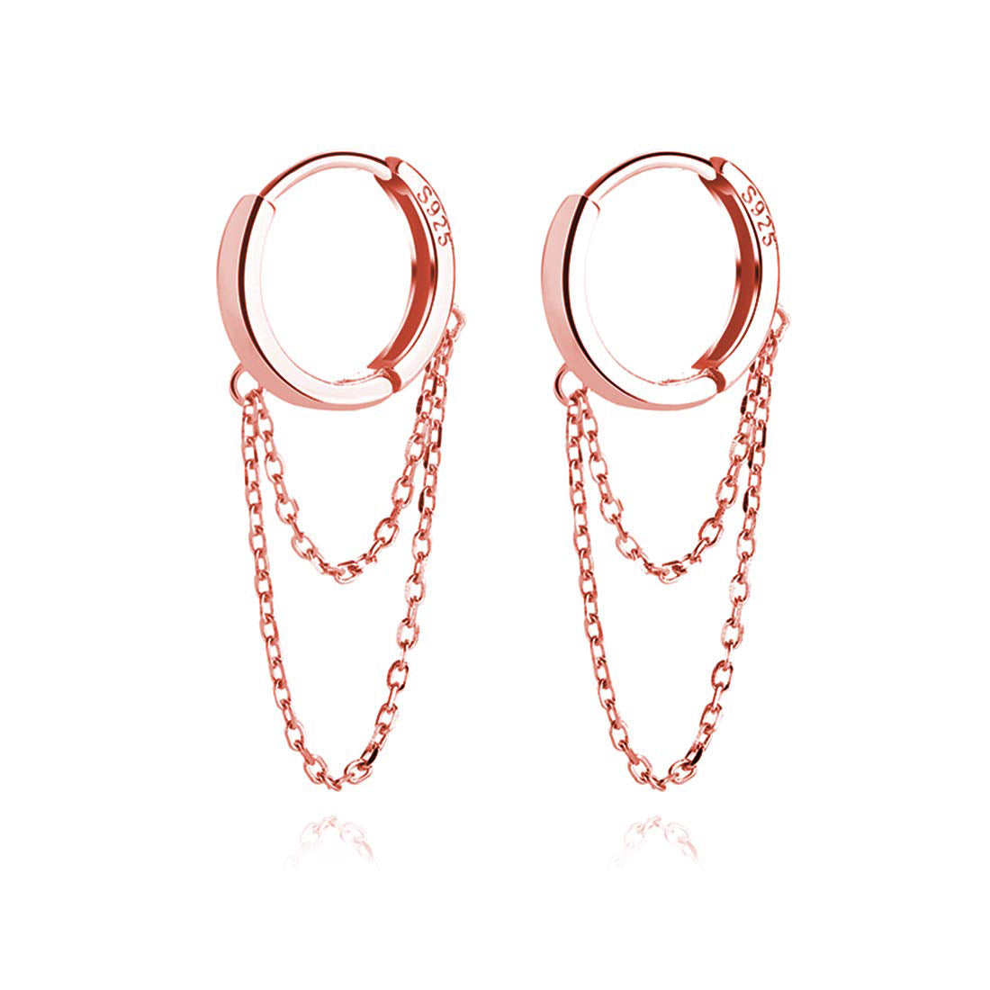 SLUYNZ Orecchini Pendenti In Argento 925 Con Perle E Catena - Orecchini Lunghi Eleganti A Goccia Per Donna - Tassello Di Perle Per Matrimonio E Cerimonia