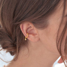 Load image into Gallery viewer, SLUYNZ Sterling Silver Ear Cuff Clip On Earrings for Women CZ Droplet No Piercing Cartilage Earrings

